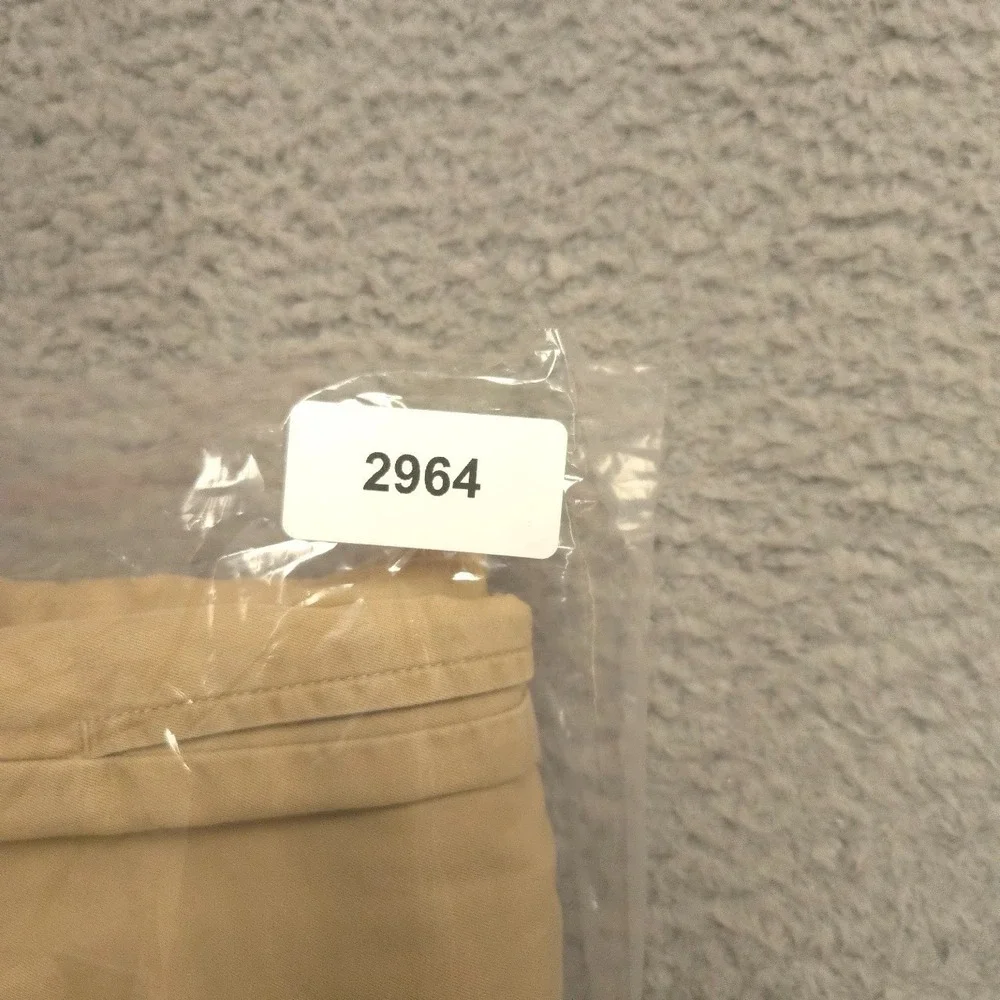 Polo by Ralph Lauren Tyler Shorts Mens 38 Khaki Pleated Chino 100% Cotton